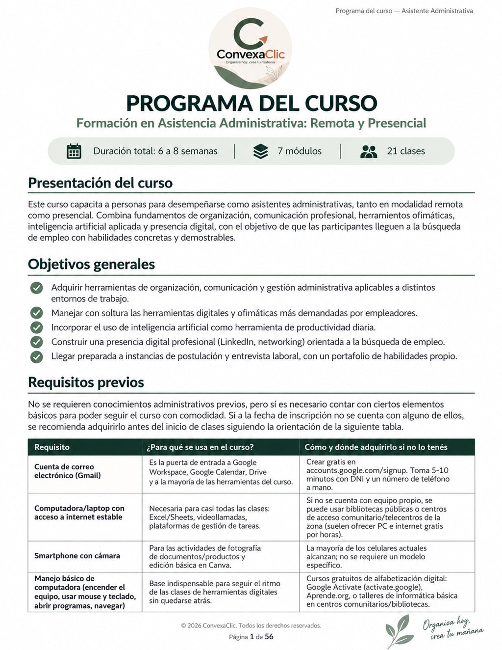 Manual Completo: Formación en Asistencia Administrativa (Remota y Presencial)