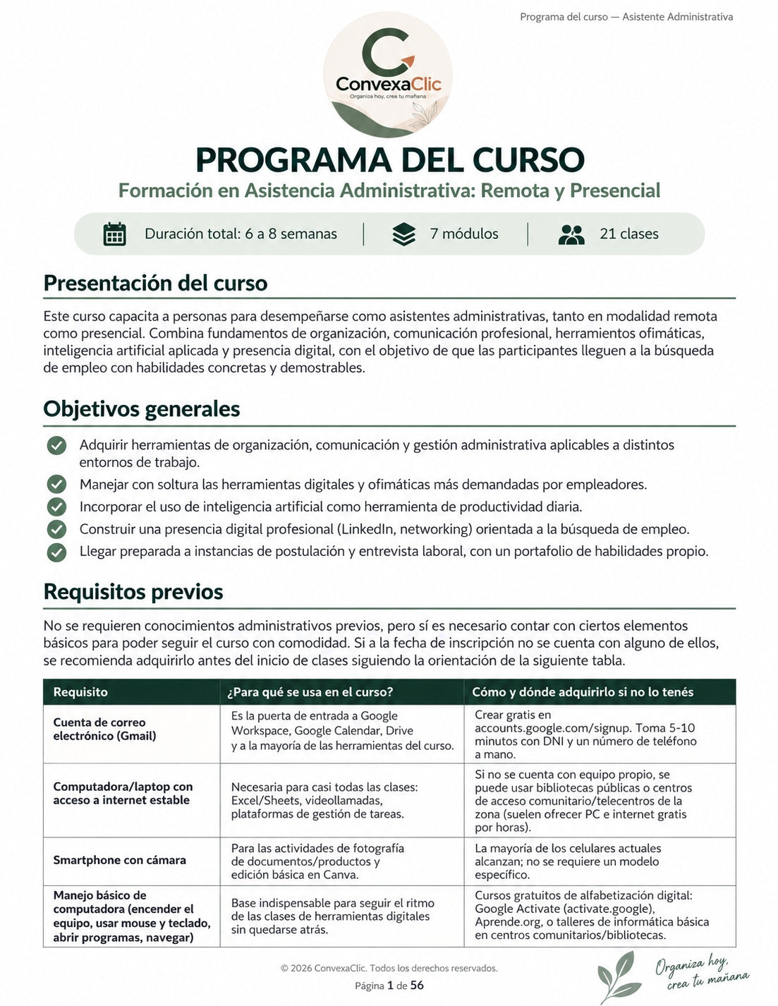 Manual Completo: Formación en Asistencia Administrativa (Remota y Presencial)